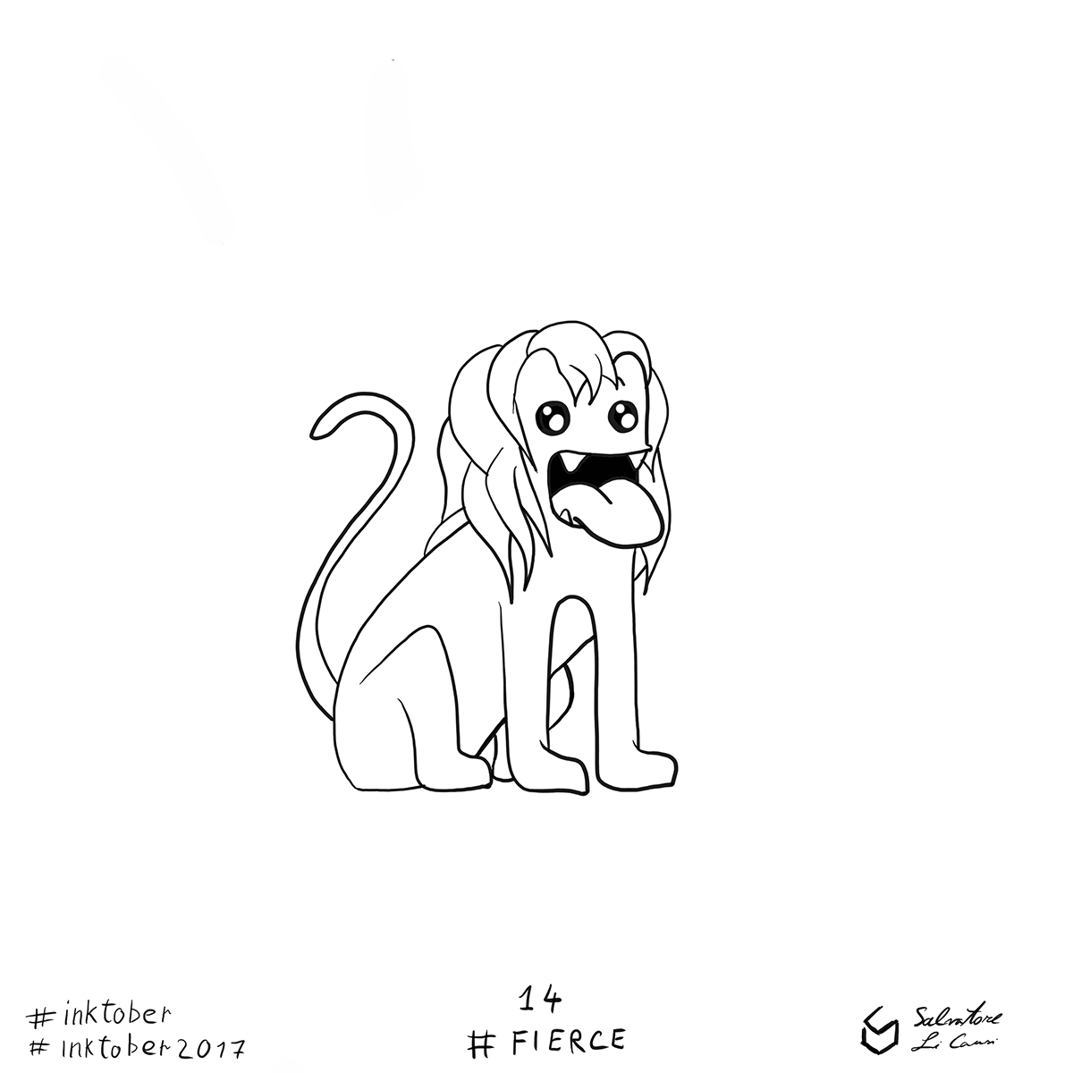 Inktober 2017 14 Fierce