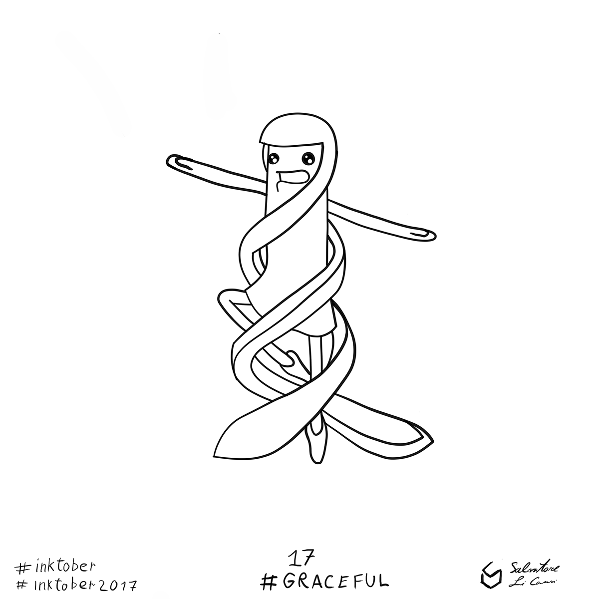 Inktober 2017 17 Graceful