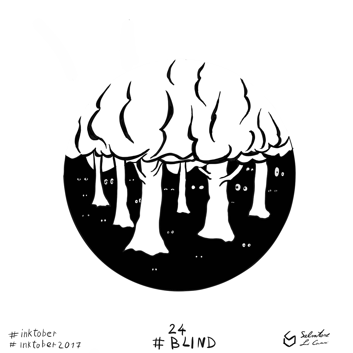 Inktober 2017 24 Blind