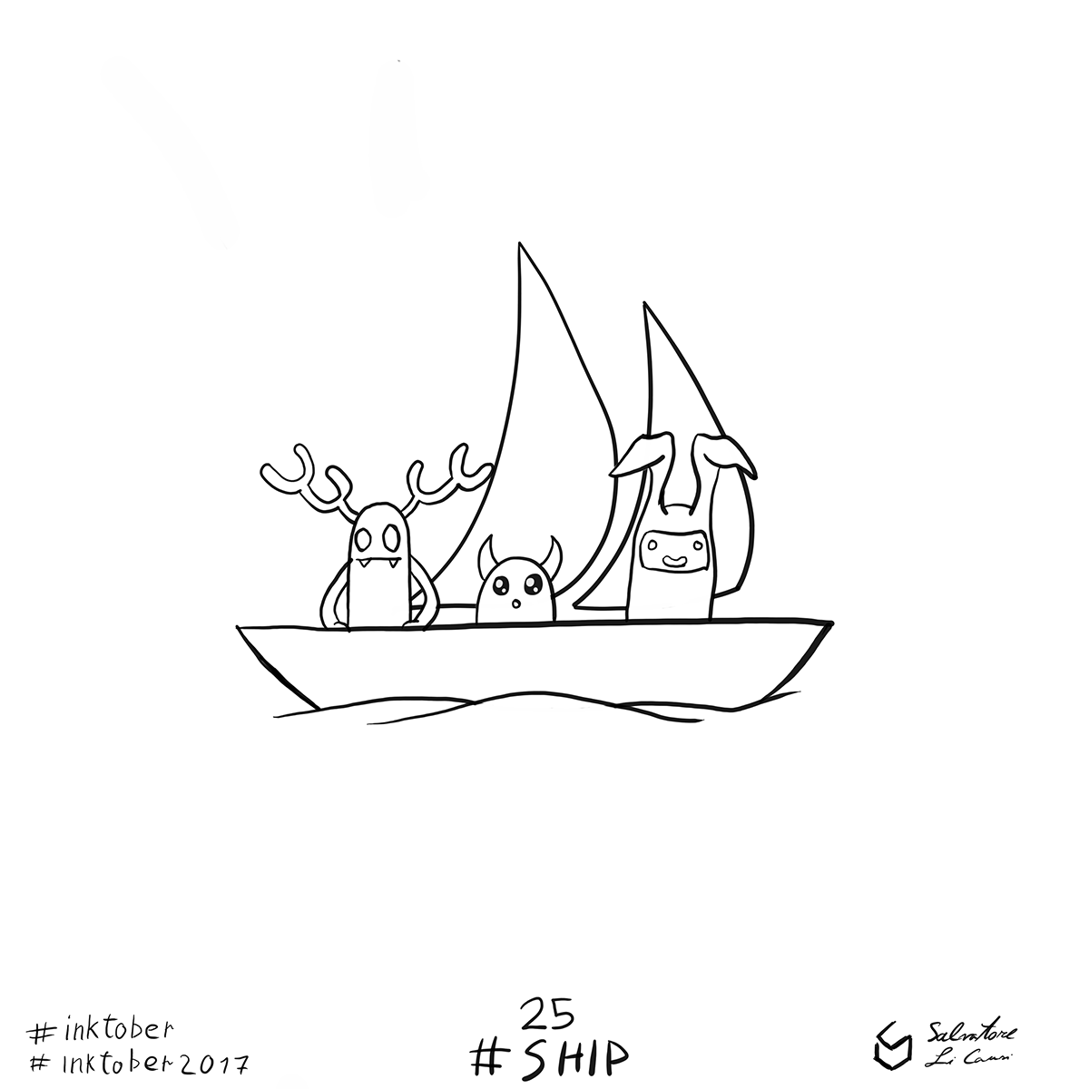 Inktober 2017 25 Ship